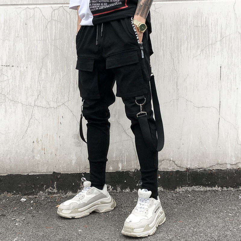 Men's Harem Pants - Tapered Elastic Cuffed Joggers