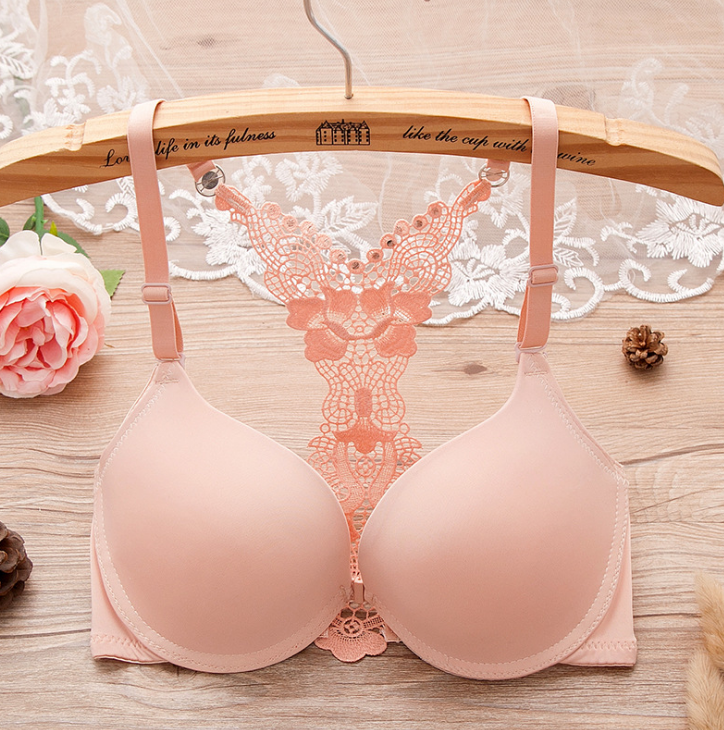 Lace Butterfly Front Closure Sexy Bra with Beautiful Back